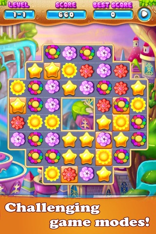 Beautiful Garden Flower: Match Game screenshot 2