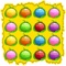 Move the fruits around horizontally or vertically, match 3 of a kind, and earn points