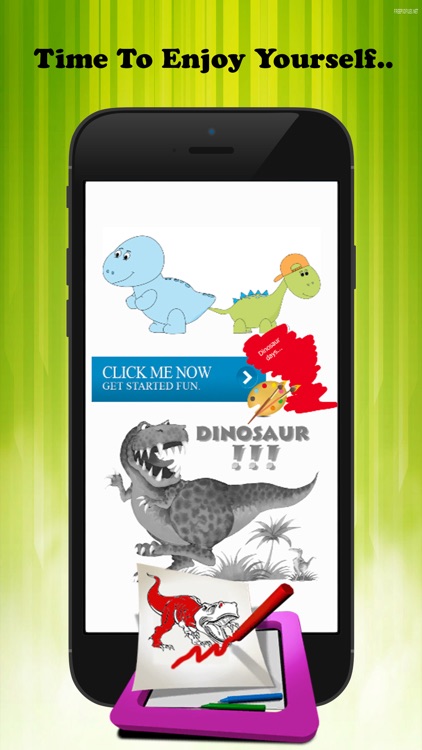 Dinosaur Paint and Coloring Book - Free Games For Kids