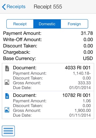 Receipt Batch Approvals Smartphone for JDE E1 screenshot 4