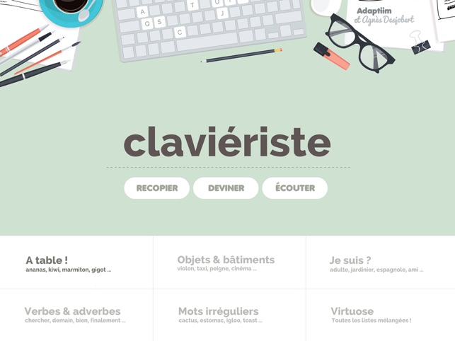 CLAVIERISTE ( version orthophonie & logo