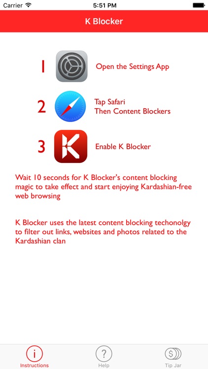 K Blocker - Block Kardashian content