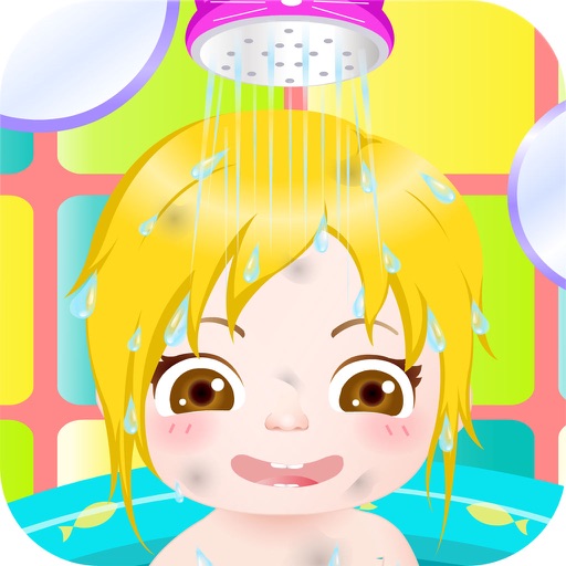 Happy Baby Bath Game HD - The hottest baby caring and bathing games for girls and girls! Icon