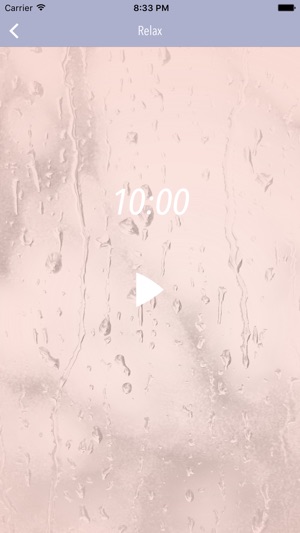 Rain Noise Meditation Timer