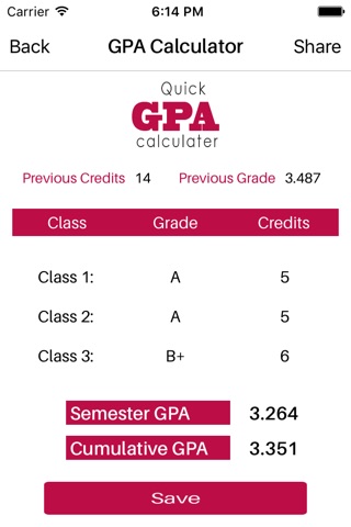 Quick GPA Pro screenshot 3