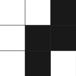 Black Tiles Avoid the white tiles