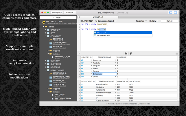 SQLPro for Oracle