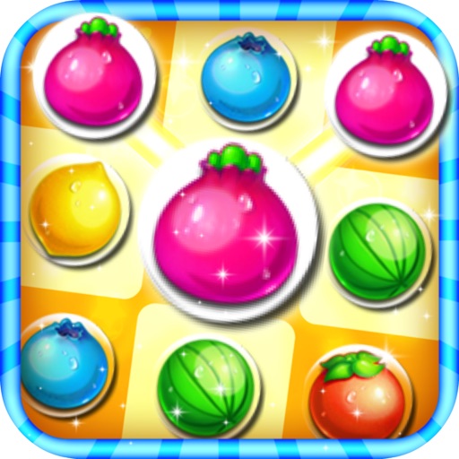 Amazing Fruit Bubble Line Icon