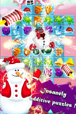 Snowman Blast Mania - Deluxe Christmas Match 3 Game screenshot 3