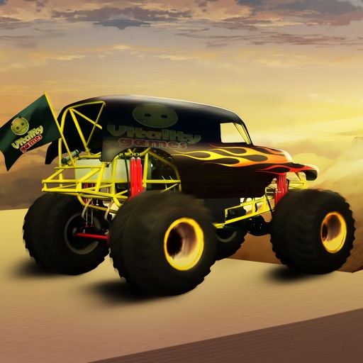 Monster Truck Superhero Icon