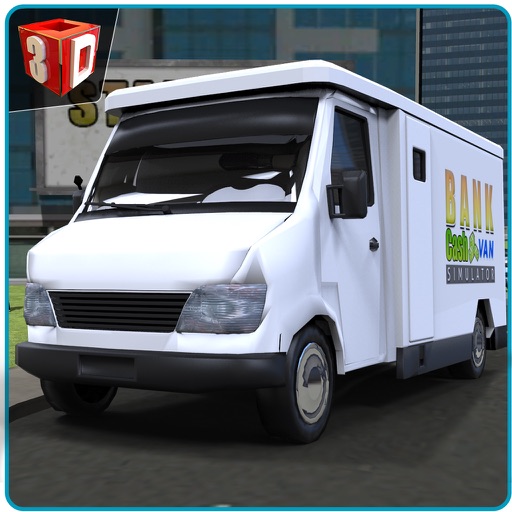 Bank Cash Van Simulator - Transport dollars in money truck simulation game Icon