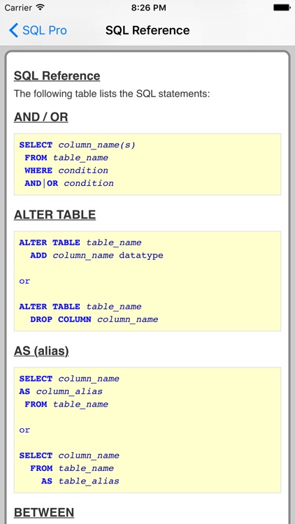 SQL Pro screenshot-3