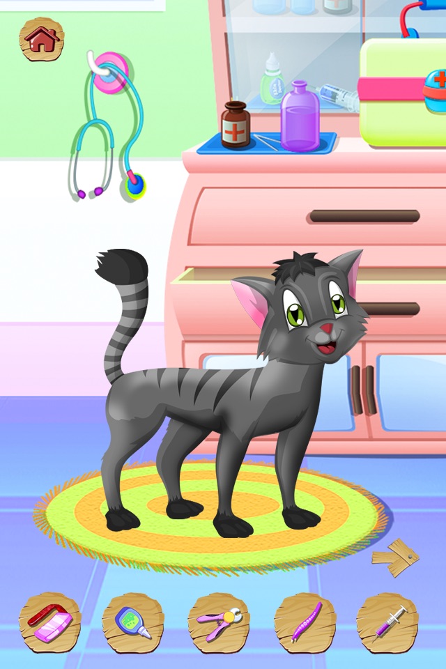 Cat Doctor - kids game screenshot 2