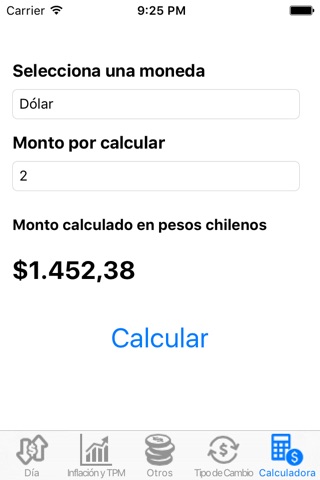 iNdicadores Chile screenshot 2