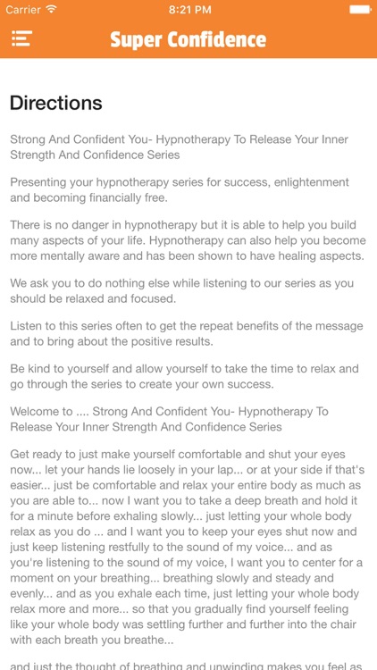 Super Self-Confidence Affirmations, Music and Self-Hypnosis screenshot-4