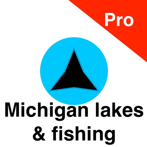 Michigan Lakes, fishing and gps on map