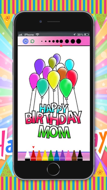 Happy Birthday Coloring Book screenshot-3