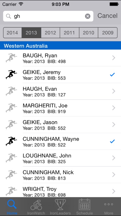 IronMobile - Ironman Athlete Tracker