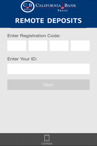 CBT REMOTE DEPOSITS Mobile RDC screenshot 2