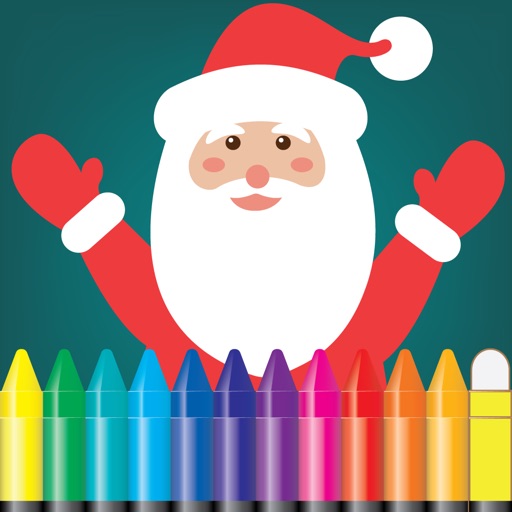 Santa Calus coloring and ABCs - 123s  activities kids games iOS App