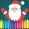 Santa Calus coloring and ABCs - 123s  activities kids games