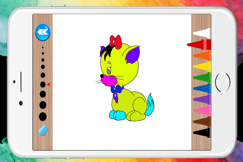 Game Dog and Cat Coloring Book for Preschool screenshot 4