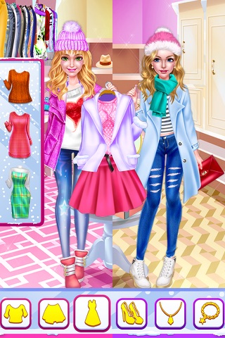 Winter Vacation - Makeup & Dress up Game for Girls screenshot 2