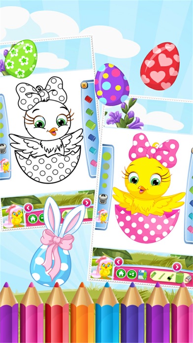 Easter Egg Coloring Book World Paint and Draw Game for Kids 1.0 IOS -