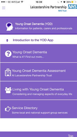 Young Onset Dementia (YOD)