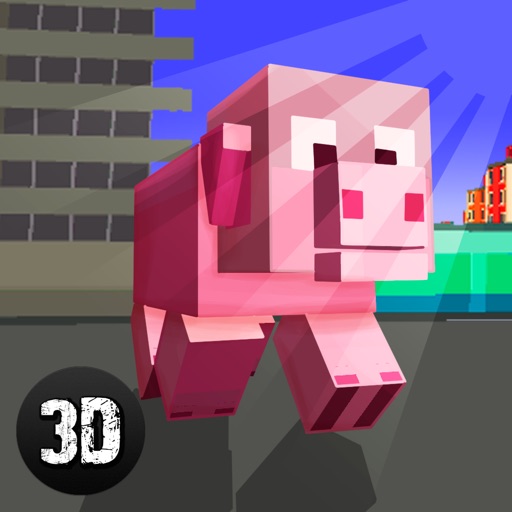 Blockhead Pig City Rampage 3D