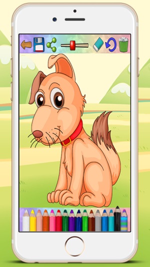 Coloring pages book paint dogs puppies - educational games c(圖4)-速報App