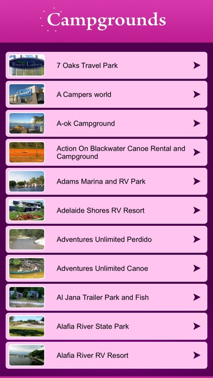 Florida Campgrounds and RV Parks