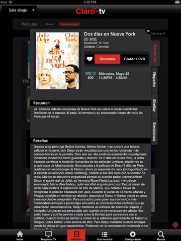 Claro TV  iPad Version screenshot 2