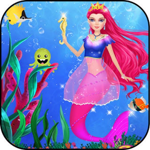 Ocean World - 3 match Mermaid rescue puzzle game Icon