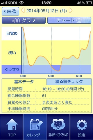 ライオンちゃんの睡眠計測 - 睡眠計測・診断・アラーム screenshot 3