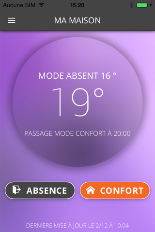 Djoro thermostat screenshot 3