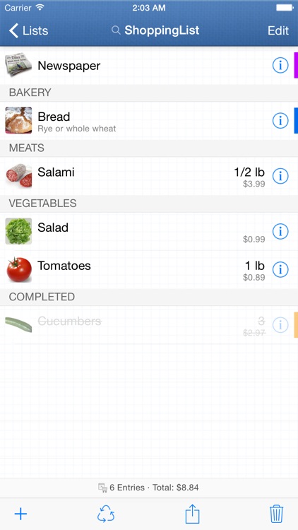 ShoppingList