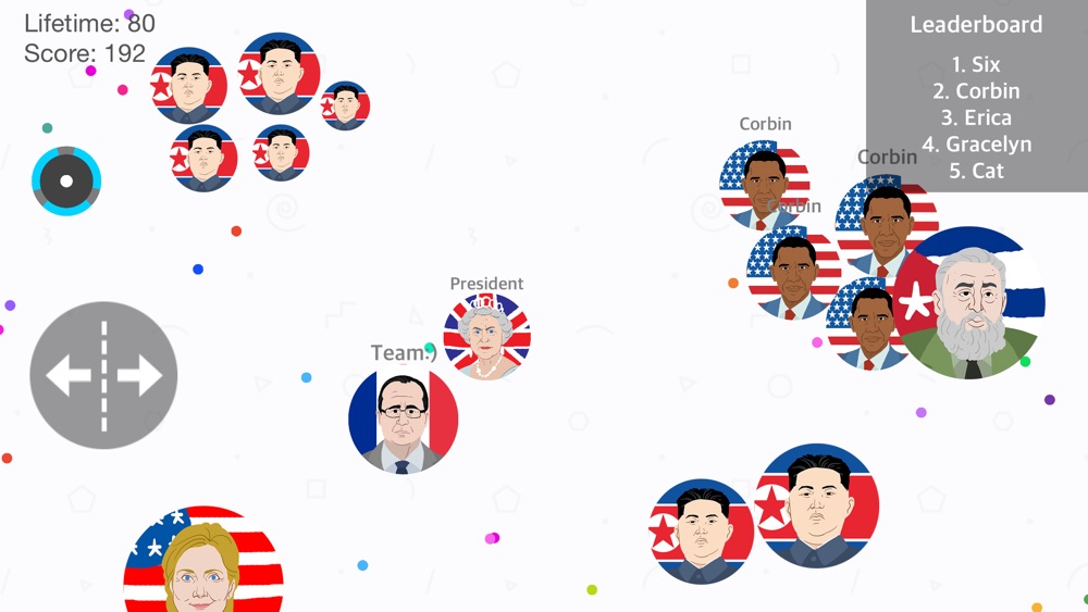Presidents War: Eat Dot Game – multiplayer cell eater in paradise hocus