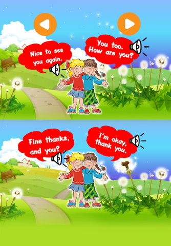 Learn English : Vocabulary : free learning Education games for kids : Conversations : screenshot 3
