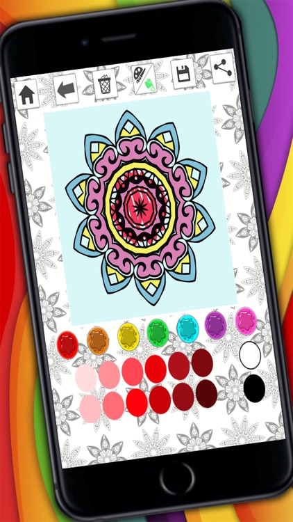 Mandalas coloring pages for adults - Premium screenshot-4