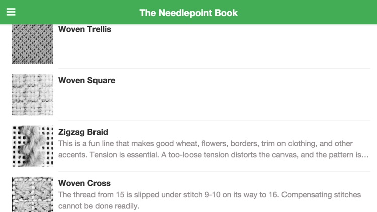 The Needlepoint Book App