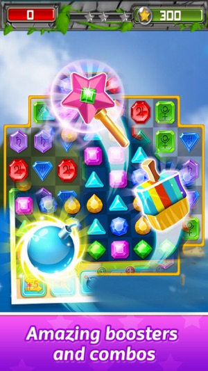 Match 3 Diamond Crush Deluxe Free(圖1)-速報App