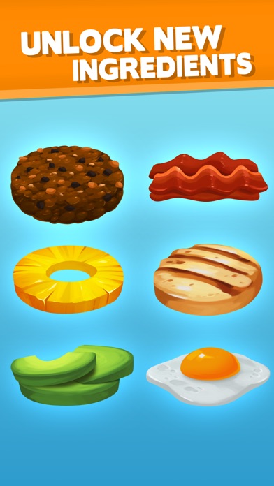 SKY BURGER - BUILD & MATCH FOOD FREE 3.0.3 IOS GAME GIẢI TRÍ SKY BURGER - BUILD & MATCH FOOD FREE 3.0.3 IOS