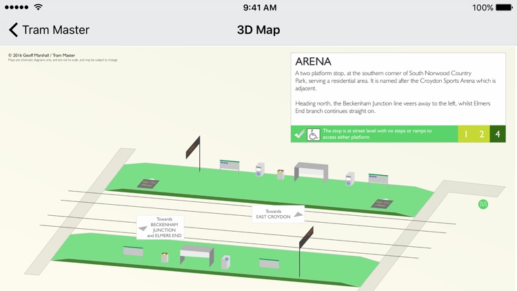 Tram Master - 3D Maps of London's Tram Stops by Station Master