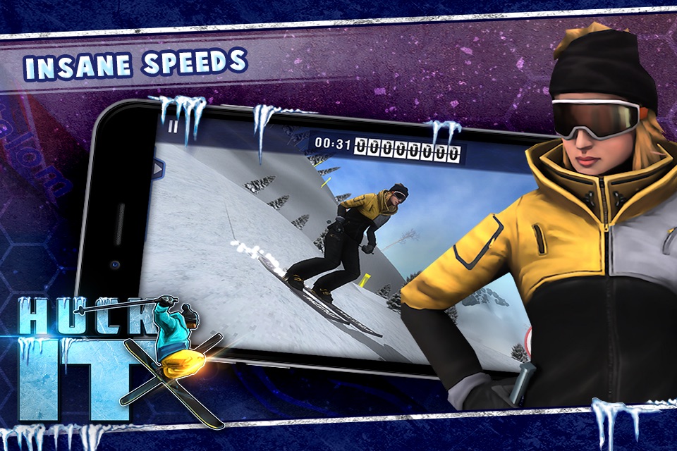 Huck It Skiing 3D screenshot 4