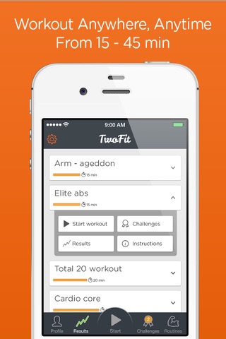 Time Trial Workout - short sharp home workouts screenshot 2