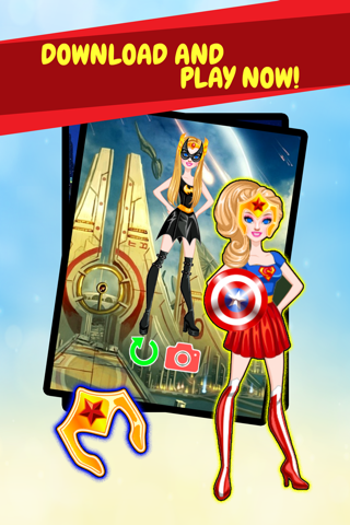 Create Own Super-Hero Woman - Free Character Costume Maker Dress-Up Game screenshot 3
