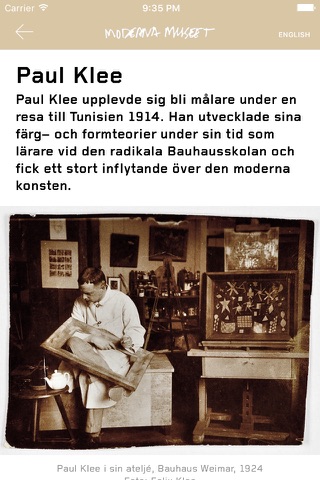 Moderna Museet Klee/Aguéli screenshot 3