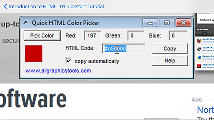 Introduction to HTML 101 Kickstart Tutorial screenshot-4