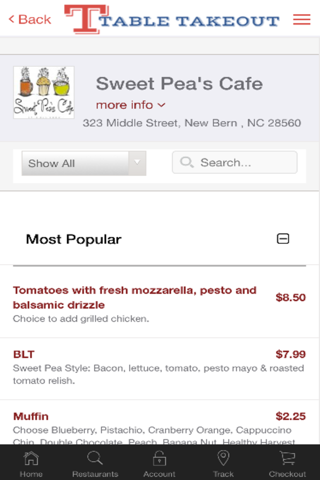 Table Takeout Restaurant Delivery Service screenshot 3